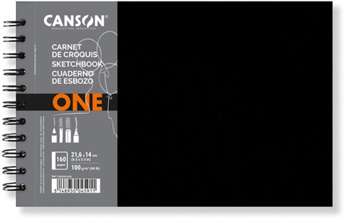 Tekenboek Canson Art Book One 21.6x14cm 100gr 80vel spiraal