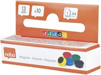 Magneet Nobo 13mm assorti 10 stuks-1