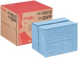 Poetsdoek WypAll X80 PowerClean 1-laags 282x4270cm 160 vel draagdoos blauw 8294