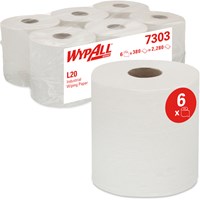 Poetsrol WypAll L20 2-laags 183cmx144m 380vel wit 7303