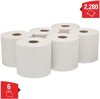 Poetsrol WypAll L20 2-laags 183cmx144m 380vel wit 7303-2