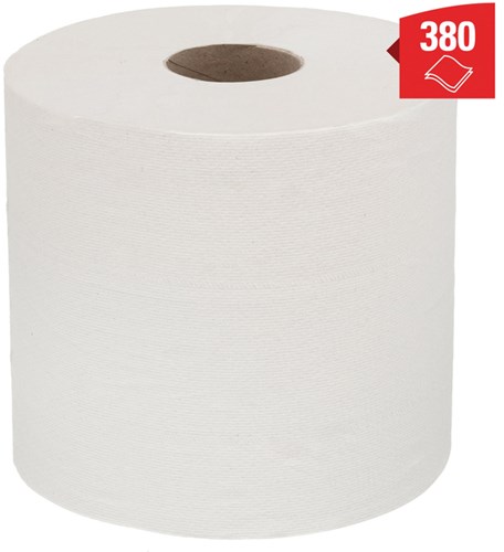 Poetsrol WypAll L20 2-laags 183cmx144m 380vel wit 7303-3