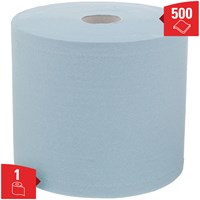 Poetsrol WypAll L20 2-laags 235x190m 500vel blauw 7300-2