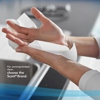 Handdoek Scott V-vouw 1-laags 20x21cm wit 15x304stuks 6689-4