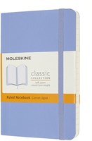 Moleskine Notitieboek Pocket 90x140mm Lijn Hydrangea Blue Soft Cover