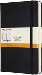 Notitieboek Moleskine Expanded large 130x210mm lijn hard cover zwart