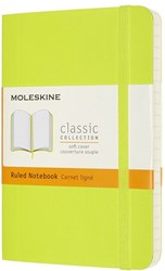 Moleskine notitieboek pocketformaat lijn lemon green Moleskine