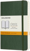 Moleskine Notitieboek pocket 90x140mm lijn soft cover myrtle green
