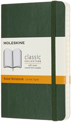 Moleskine Notitieboek pocket 90x140mm lijn soft cover myrtle green