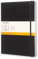Moleskine notitieboek  19 x 25 cm gelijnd harde cover 192 blad zwart