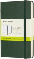 Notitieboek Moleskine pocket 90x140mm blanco hard cover myrtle green