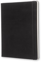 Moleskine notitieboek  19 x 25 cm effen harde cover 192 blad zwart-1