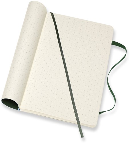 Moleskine notitieboek large 130x210mm dots soft cover myrtle green-3