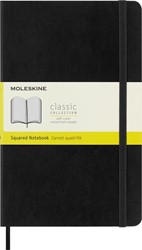 Notitieboek large 130x210mm ruit 5x5mm zwart Moleskine