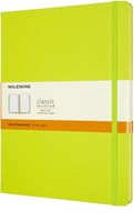 Notitieboek Moleskine XL 190x250mm lijn hard cover lemon green