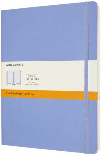 Luxe Notitieboek XL 190x250mm Lijn Hydrangea Blue Moleskine