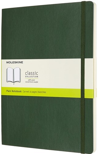 Moleskine Notitieboek XL 190x250mm Blanco Soft Cover Myrtle Green
