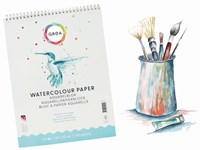 Aquarelblok Qrea 24x32 20vel 200gr spiraal-1
