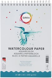 Aquarelblok Qrea A5 20vel 200gr spiraal