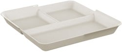 Bord Circulware Circulplate 1100ml 3-vaks herbruikbaar 12 stuks