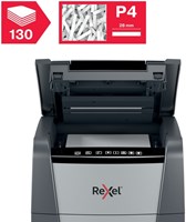 Papiervernietiger Rexel Optimum Auto+ 130X snippers 4x28mm-12