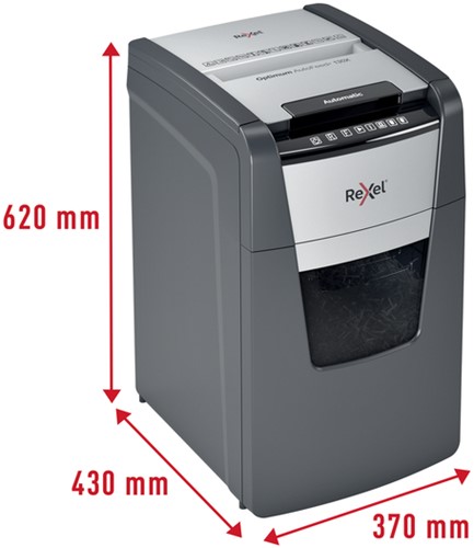 Papiervernietiger Rexel Optimum Auto+ 130X snippers 4x28mm-3