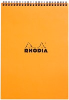 Spiraalblok Rhodia A4 lijn 160 pagina's 80gr oranje