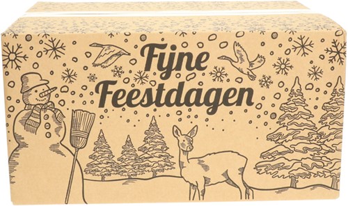 Kerstdoos IEZZY bedrukt Holland-2 390x290x250mm zwart-3