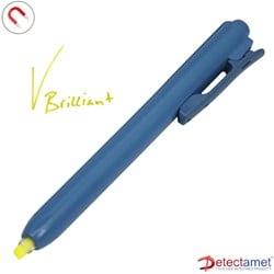 Detectamet pen markeerstift inklikbaar geel