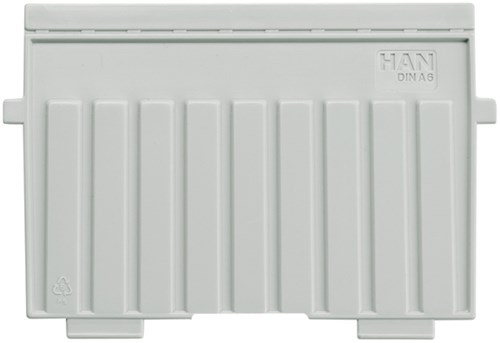 Kaartenbak verdeler Han A6 dwars lichtgrijs