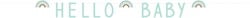 Letterslinger Haza Hello Baby mintgroen 2.50m