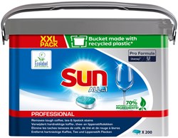 Sun Pro Formula All-in-one vaatwastabletten emmer van 200 stuks