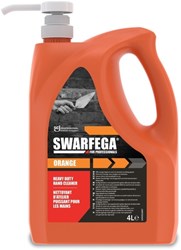 Handzeep 4 liter met pomp SCJ Swarfega Orange