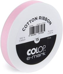 Lint Colop E-Mark 15mmx25m roze