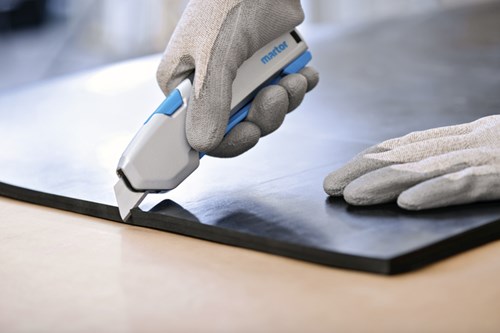 Veiligheidsmes Martor Secupro 625 trapezium 21mm zilver-2