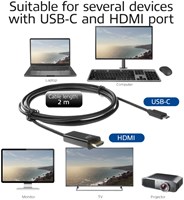 Kabel ACT USB-C naar HDMI 60Hz 2 meter-2
