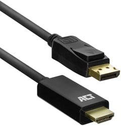 Kabel ACT DisplayPort naar HDMI 18 meter