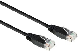 Netwerkkabel 2 meter zwart CAT6 ACT