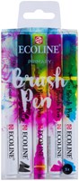 Talens Ecoline Brush pen etui met 5 stuks in de primaire kleuren-1