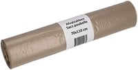 Vuilniszakken 120 liter 70x110cm LDPE recycled T50 transparant