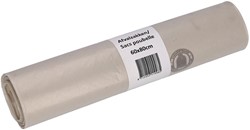 Afvalzak Cleaninq 60x80cm LDPE recycled T50 60L transparant