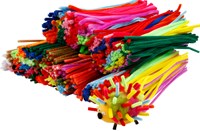 Chenilledraad 30cm dikte 4, 6, 9mm 700 stuks assorti-7