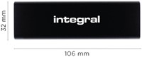 Externe harde schijf 2TB SSD Integral USB-C extern portable 3.2-3