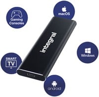 Externe harde schijf 1TB SSD Integral USB-C extern portable 3.2-1