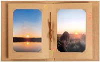 Fotoalbum walther design mini 24 foto's 13x18cm verticaal kraft-2