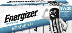 Batterij Energizer Max Plus 20x9v alkaline