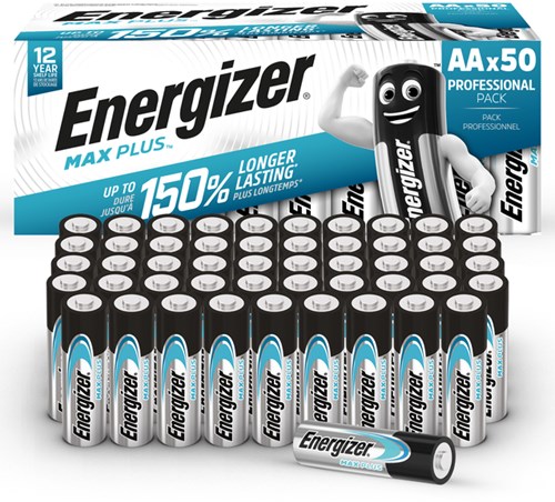 AA batterijen Energizer Max Plus alkaline 50 stuks-2