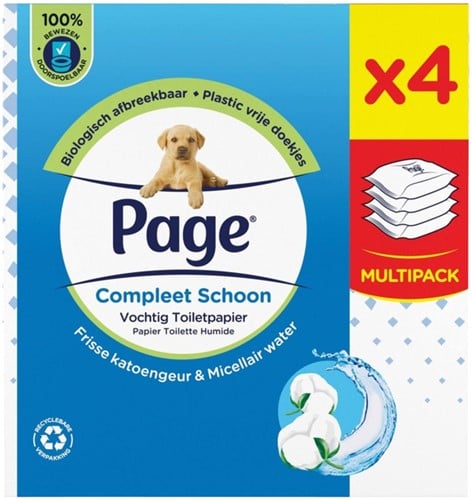 Vochtig toiletpapier Page Compleet Schoon 38vel-2