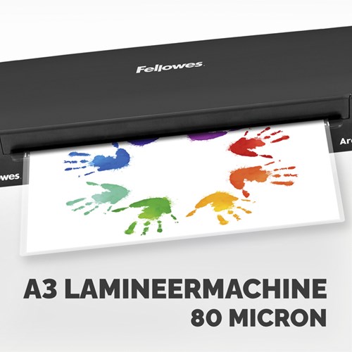 Fellowes Arc lamineermachine A3 80 micron opwarmtijd 4 minuten-2