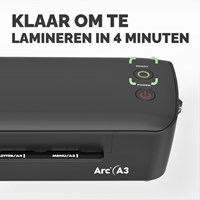 Fellowes Arc lamineermachine A3 80 micron opwarmtijd 4 minuten-3